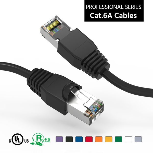 Bestlink Netware CAT6A Shielded (SSTP) Ethernet Network Booted Cable- 6ft- Black 100856BK